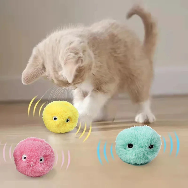 Smart Interactive Plush Catnip Ball